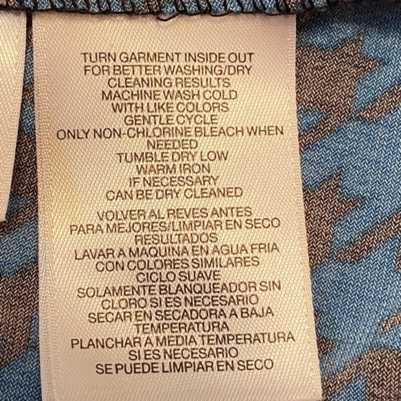 Anne Klein Cobalt Blue and Black Houndstooth Check Dress Size M - Picture 7 of 11